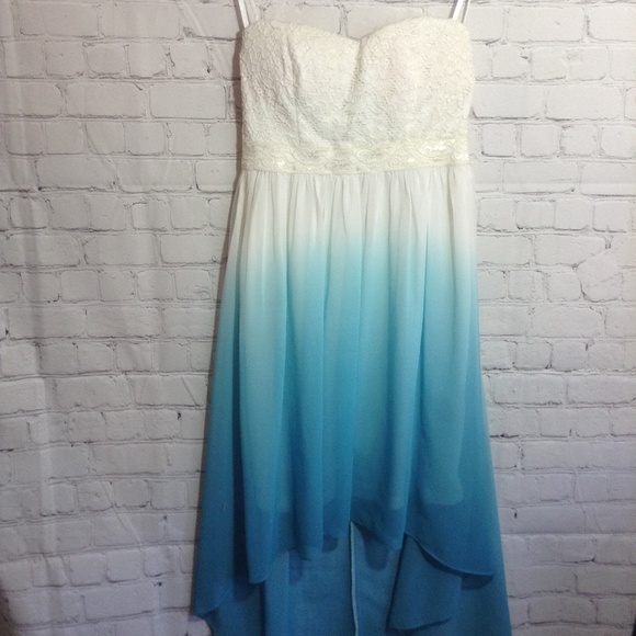 Windsor Dresses & Skirts - Windsor High-Low Spaghetti Dress Blue #1